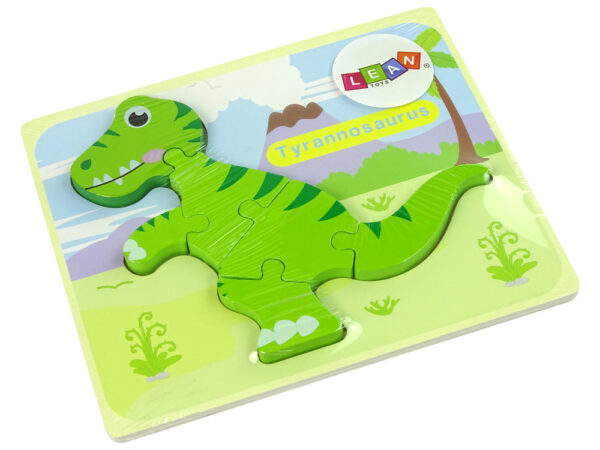 Wooden Isanosaurus Green Dinosaur Puzzle - Image 3