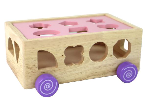 Wooden Sorter on Wheels Educational Shapes Geometric Figures - Image 5