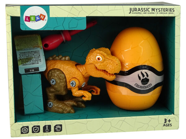 Dinosaur Tyrannosaurus Rex set with Egg DIY Screwdriver Orange - Image 6