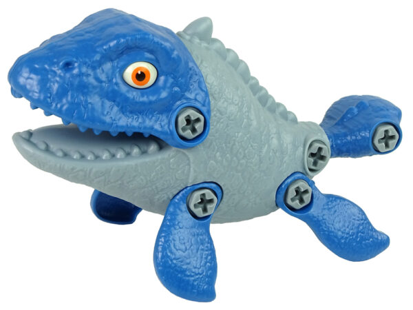 Set Dinosaur Mosasaur with Egg DIY Screwdriver Blue - Image 2