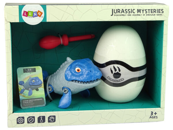 Set Dinosaur Mosasaur with Egg DIY Screwdriver Blue - Image 6