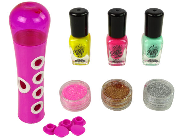 Nail Painting Set Nail Glitter Dispenser Nail Lacquer Stickers - Image 2