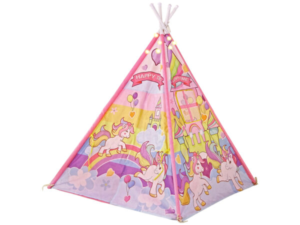 Children's Light-up Tent Unicorn Ponies Pink - Image 2