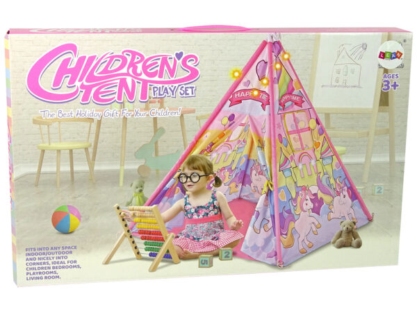 Children's Light-up Tent Unicorn Ponies Pink - Image 3