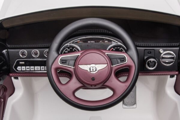 Licencirani auto na akumulator Bentley Mulsanne - bijeli - Image 7