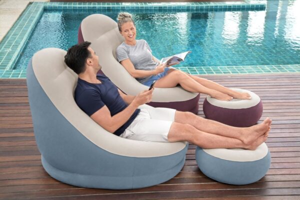 Bestway 75053 inflatable armchair with footrest 122 x 94 x 81 cm - Image 6