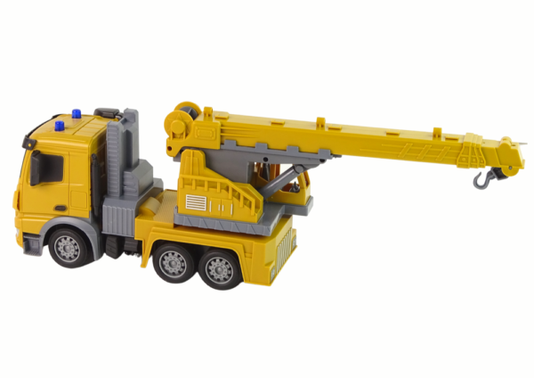 Kamion s dizalicom na daljinsko upravljanje Crane Construction 2.4G R/C 1:12 - žuti - Image 4