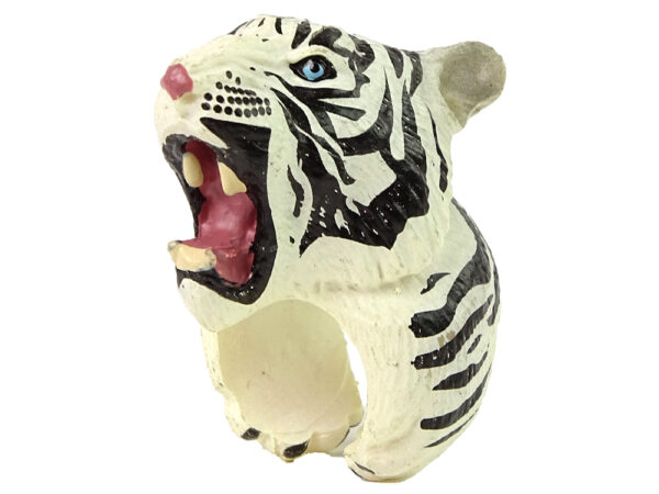 Hand Ring Educational Animals Tiger White - Image 2