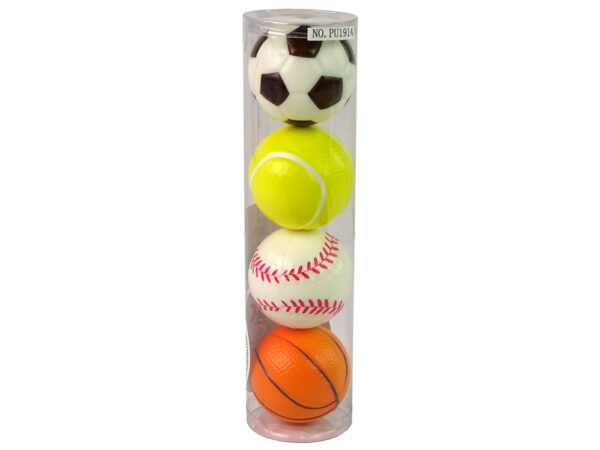 Set of Soft Balls 4 pcs. Sport Golf Tennis Football - Image 3