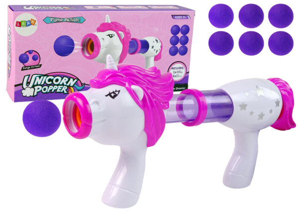 Soft Ball Launcher Gun Unicorn Blue - Image 3