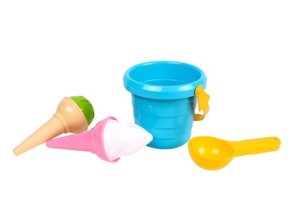 Ice Cream Sand Set Blue Bucket Spoon 5736 - Image 2