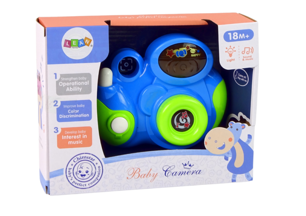 Interactive Photo Camera For your baby Melodies of light and sounds BLUE COLOUR - Image 3