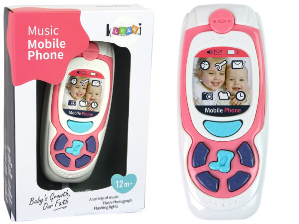 Children's Educational Mobile Phone Melody Pink