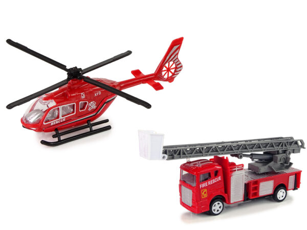 Fire Brigade Helicopter Train Cars Set - Image 2