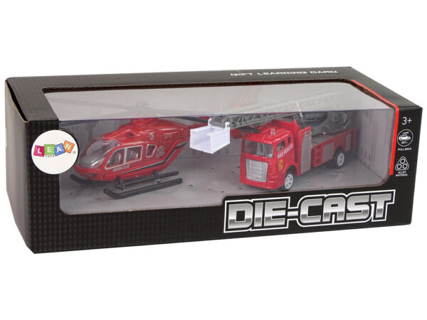 Fire Brigade Helicopter Train Cars Set - Image 3