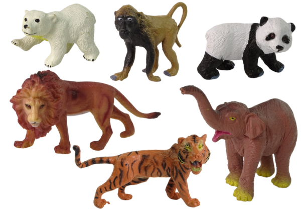 Set of 6 Wild Animals Figures  Animals Of The World - Image 2