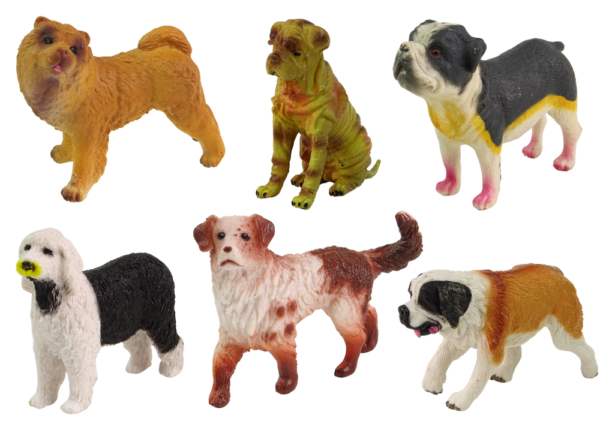 Set of Dog Figurines Dogs of Breeds 6 elements - Image 2