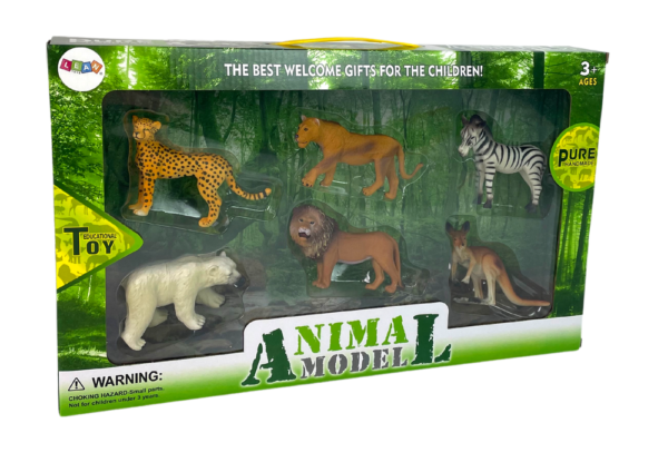 Africa Wildlife Figurine Set Kangaroo Zebra - Image 3