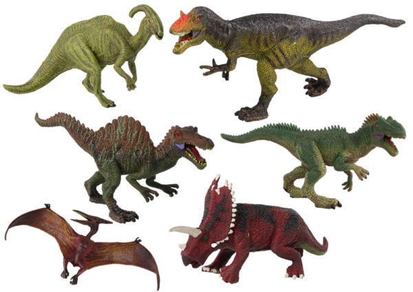 Dinosaur set of 6 pieces Large Model Figures Prehistoric World - Image 2