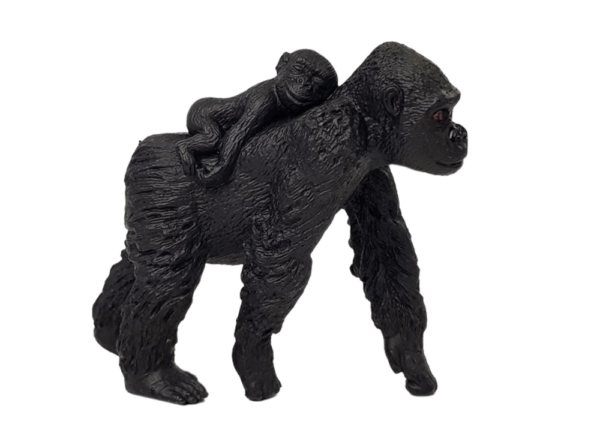 Set Gorilla Figurine with Baby Animals - Image 2