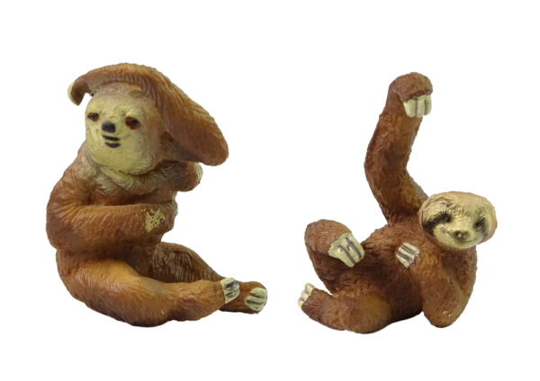 Set of 2 Figures Sloth with cub Animals of the World - Image 2