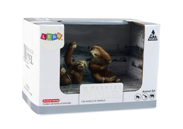 Set of 2 Figures Sloth with cub Animals of the World - Image 3