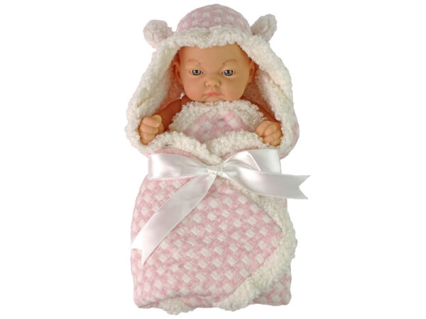 Sweet Baby Bean Puppet Pink Bow - Image 2