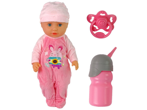 Baby Doll Pee Sounds Puppet Bottle Pink Pyjamas - Image 2