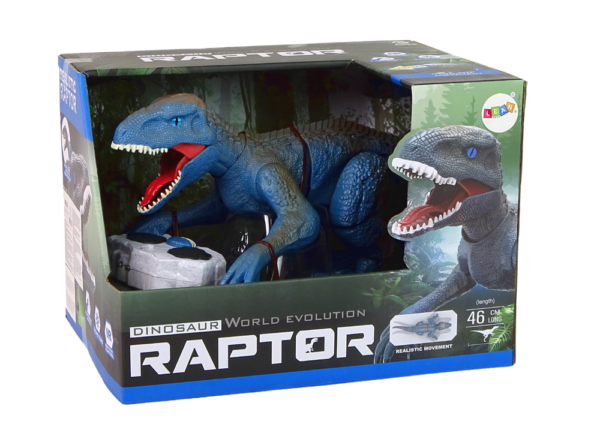 Remote-controlled Dinosaur Velociraptor Sound Roaring Blue - Image 4