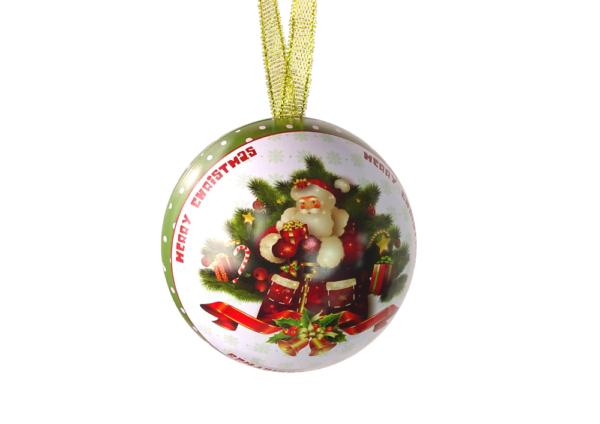 Metal Christmas Tree Decorative Metal Bomb Santa Claus by the Christmas Tree - Image 2