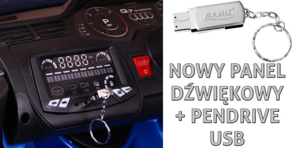 Licencirani auto na akumulator Audi Q7 - crveni - Image 10