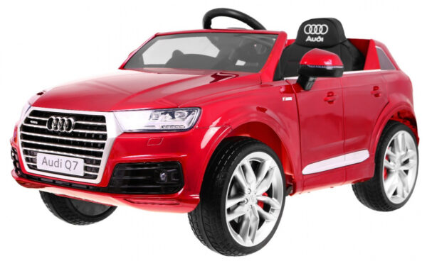 Licencirani auto na akumulator Audi Q7 - crveni/lakirani