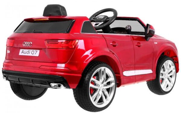 Licencirani auto na akumulator Audi Q7 - crveni/lakirani - Image 4