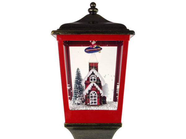 Christmas Decoration Lantern Snowflake Santa House 2in1 Carols Lights - Image 2