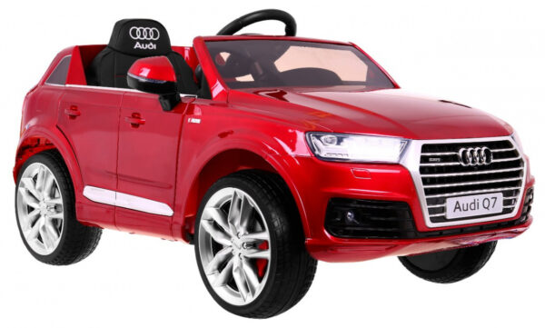 Licencirani auto na akumulator Audi Q7 - crveni/lakirani - Image 7