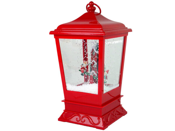 Christmas Lantern Snowflake Santa Red - Image 2