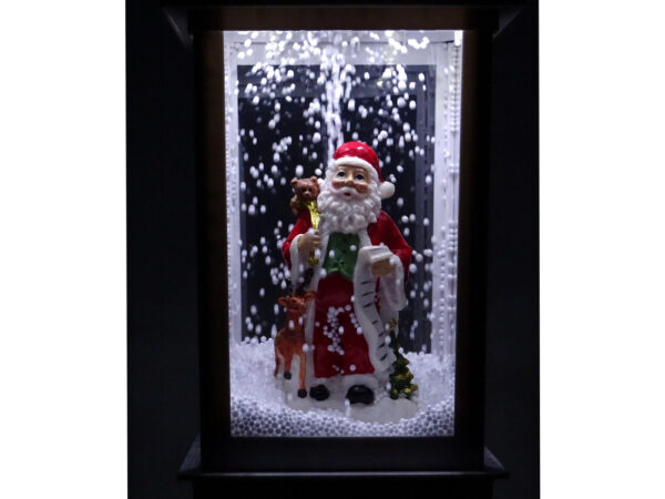 Christmas Decoration Lantern with Santa White Carols Lights - Image 4