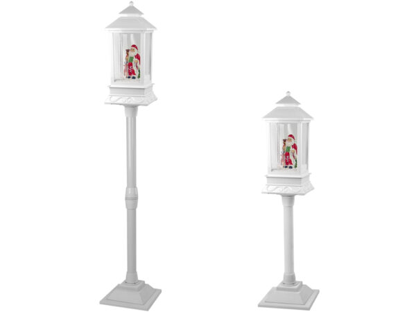 Christmas Decoration Lantern with Santa White Carols Lights - Image 2