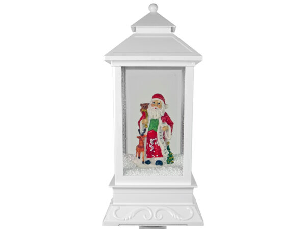 Christmas Decoration Lantern with Santa White Carols Lights - Image 3