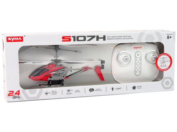 Helikopter SYMA S107H Zdalnie Sterowany 2,4G Czerwony - Image 6