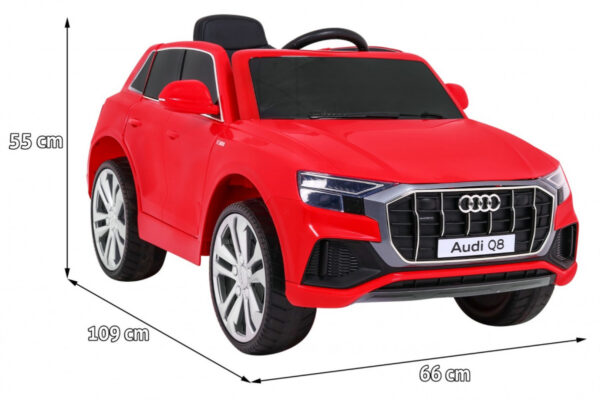 Licencirani auto na akumulator Audi  Q8 LIFT  - crveni - Image 2