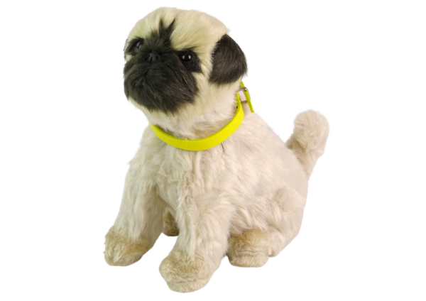 Interactive Plush Dog Soft fur Breed Mops - Image 2