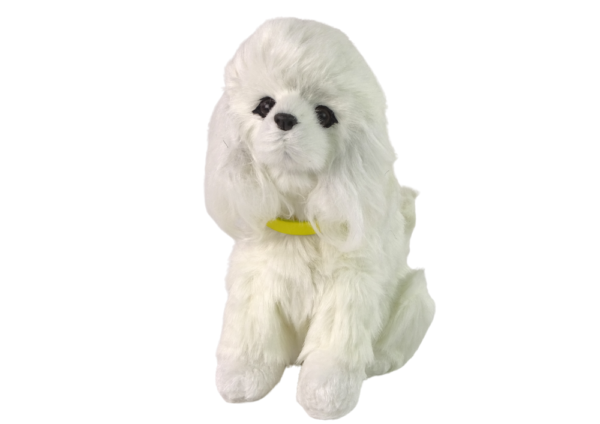 Interactive Plush Dog Soft fur Breed Poodle Stroke its head and learn its functions - Image 2