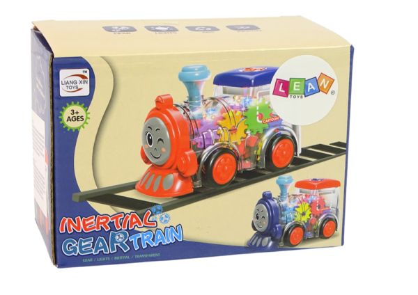 Happy toddler locomotive  LED lights and moving wheels With friction drive - Image 3