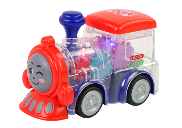 Happy toddler locomotive  LED lights and moving wheels With friction drive - Image 2