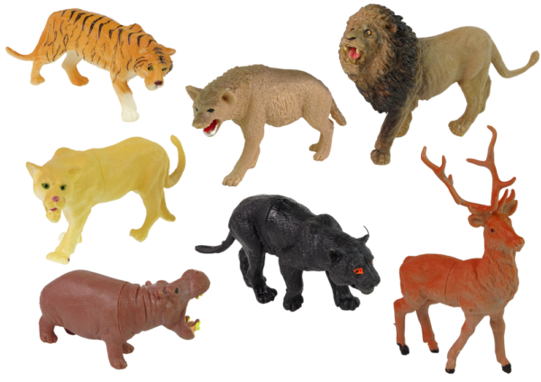 Large Figure Set Wild Animals Safari  + Accessories  34 Elements - Image 3