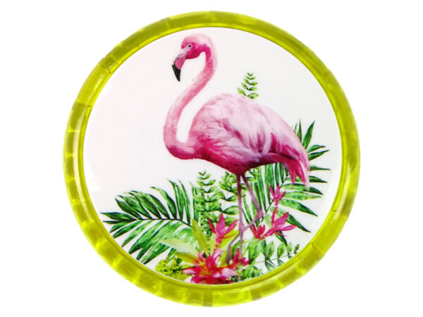 Jojo Handicraft Game with Flamingo  A timeless toy Yellow YoYo - Image 2