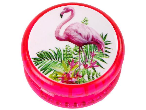 Jojo Handicraft Game with Flamingo  A timeless toy! Yoyo - Image 3