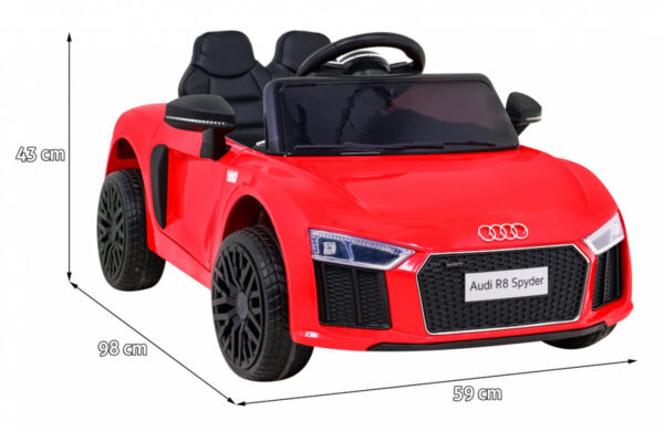 Licenciirani auto na akumulator Audi R8 - crveni - Image 5