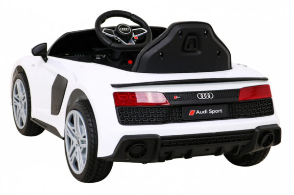 Licencirani auto na akumulator Audi R8 LIFT - bijeli - Image 5